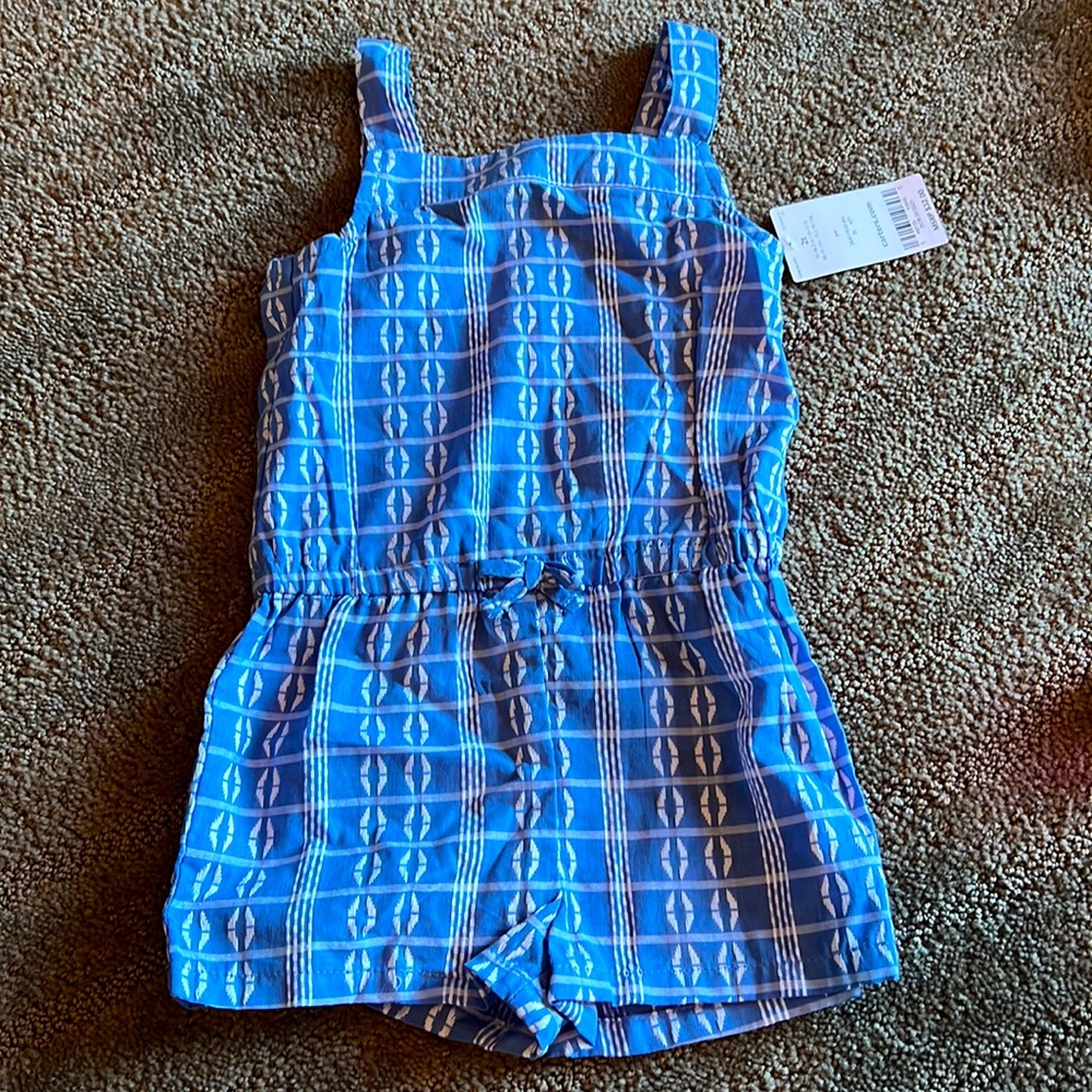 Carters Blue and White Romper